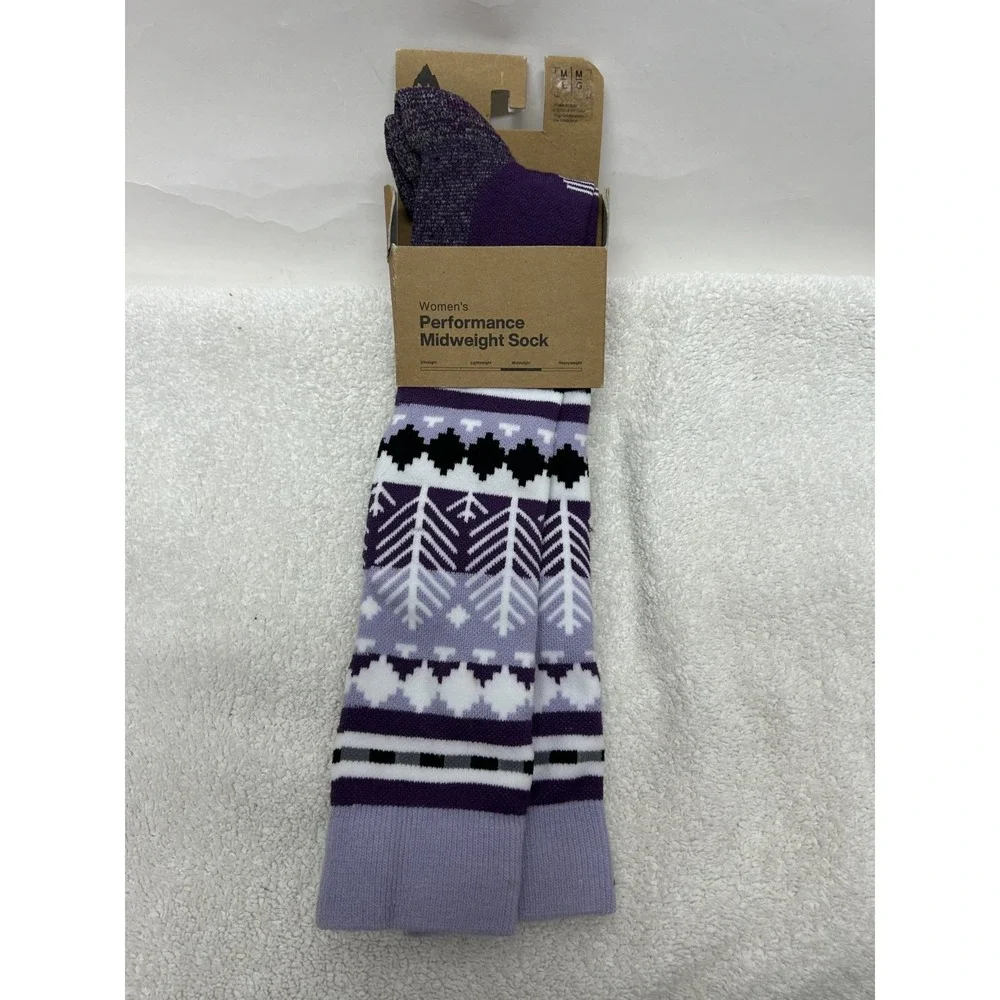 Burton Womens Size M/L Purple Performance Midweight Wool Blend Socks